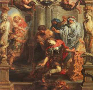 The Death of Achilles by Peter Paul Rubens Reproduction Oil Painting on Canvas