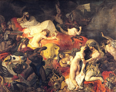 Death of Sardanapalus by Eugène Delacroix Reproduction Painting by Blue Surf Art