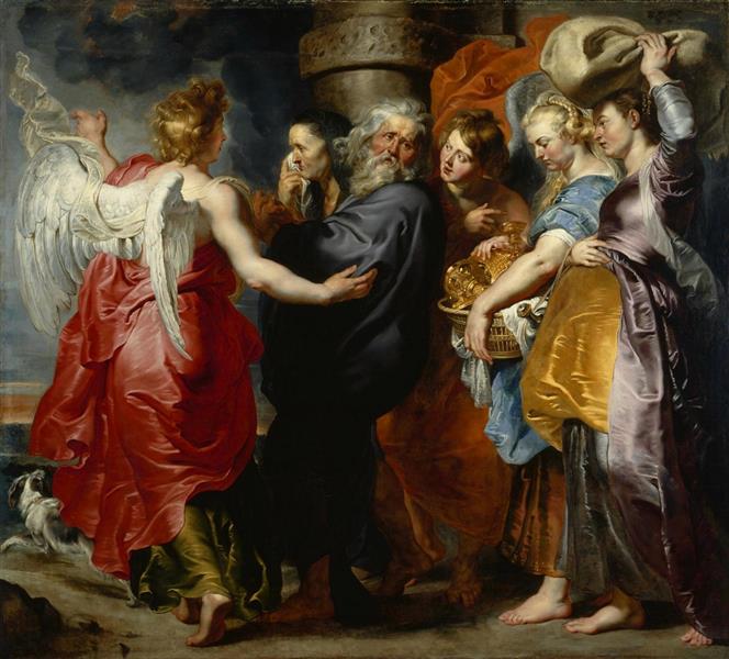 The Departure of Lot and His Family from Sodom by Peter Paul Rubens Reproduction Oil Painting on Canvas