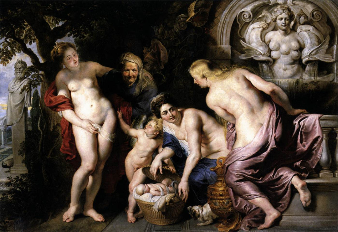 The Discovery of the Child Erichthonius by Peter Paul Rubens Reproduction Oil Painting on Canvas