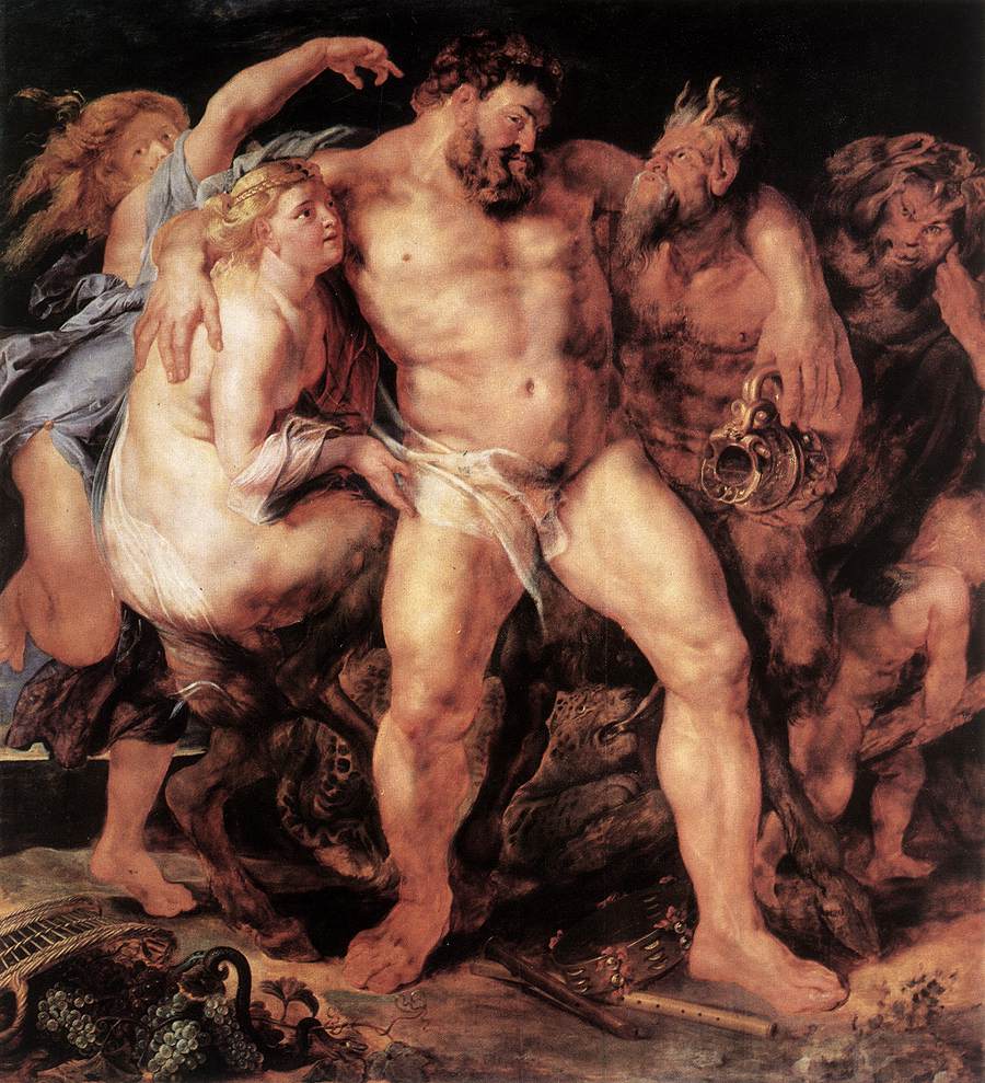 The Drunken Hercules by Peter Paul Rubens Reproduction Oil Painting on Canvas