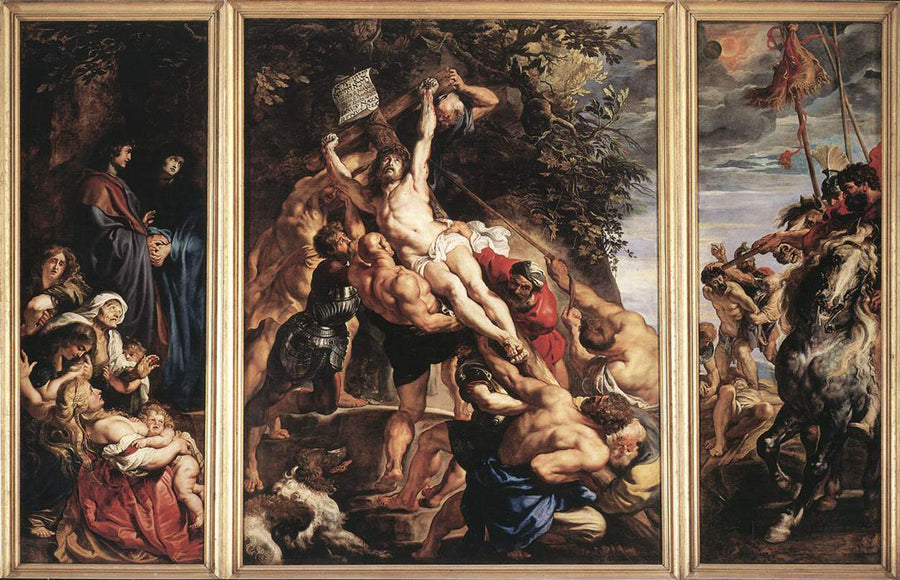 The Elevation of the Cross by Peter Paul Rubens Reproduction Oil Painting on Canvas