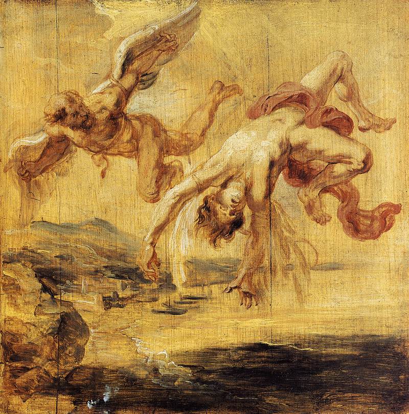 The Fall of Icarus by Peter Paul Rubens Reproduction Oil Painting on Canvas