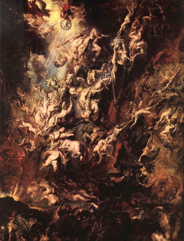 The Fall of the Damned by Peter Paul Rubens Reproduction Oil Painting on Canvas