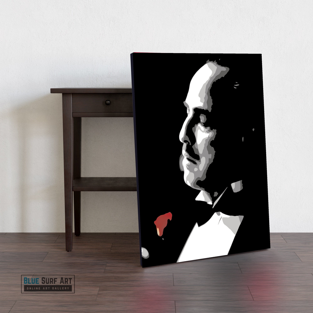 Vito Corleone The Godfather Wall Art, Gangster movie wall art decor - showcase
