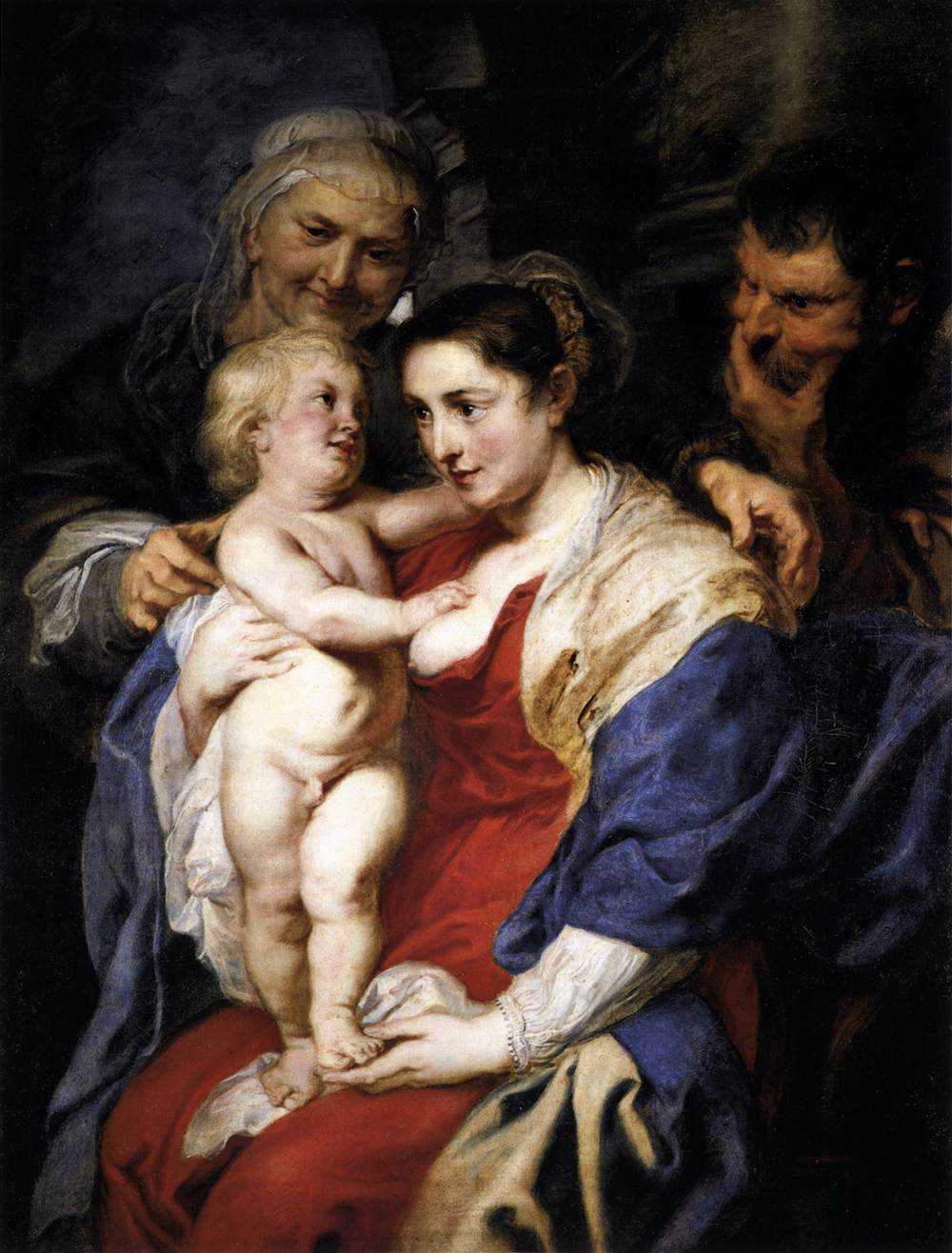 The Holy Family with St. Anne by Peter Paul Rubens Reproduction Oil Painting on Canvas