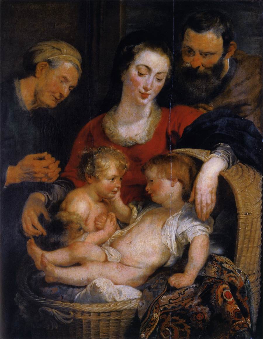 The Holy Family with St. Elizabeth by Peter Paul Rubens Reproduction Oil Painting on Canvas
