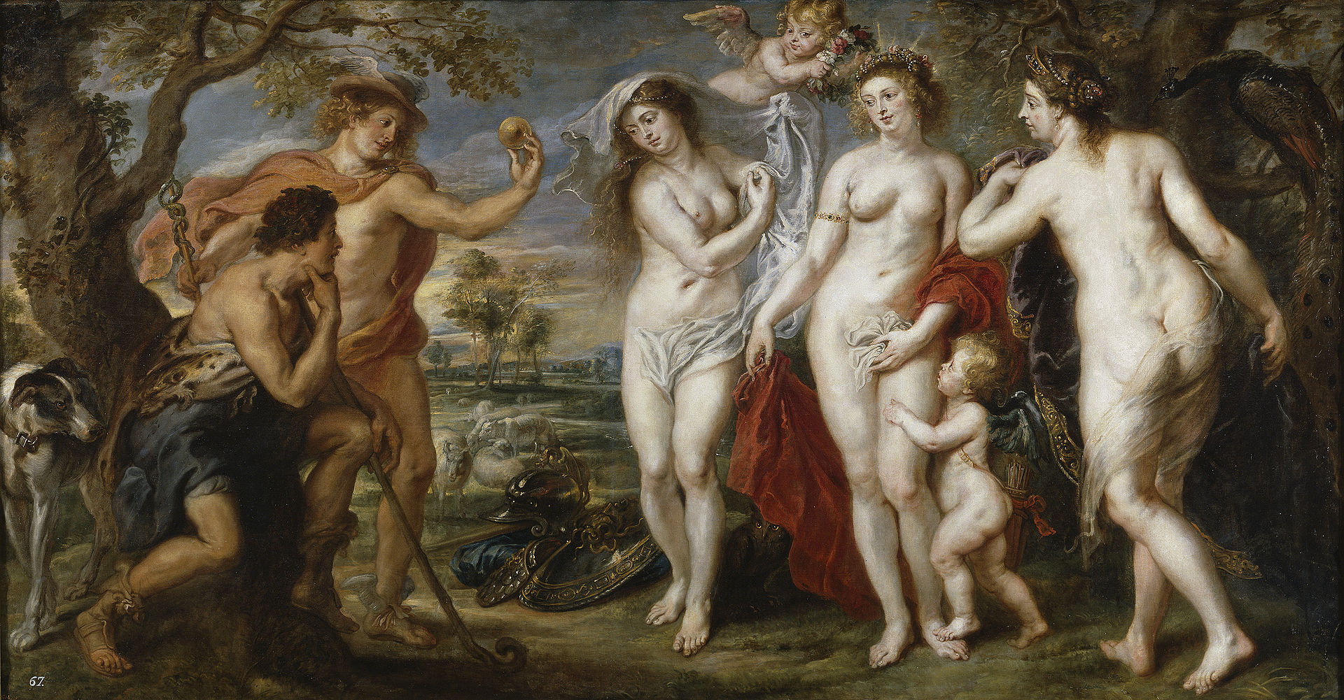 The Judgment of Paris by Peter Paul Rubens Reproduction Oil Painting on Canvas