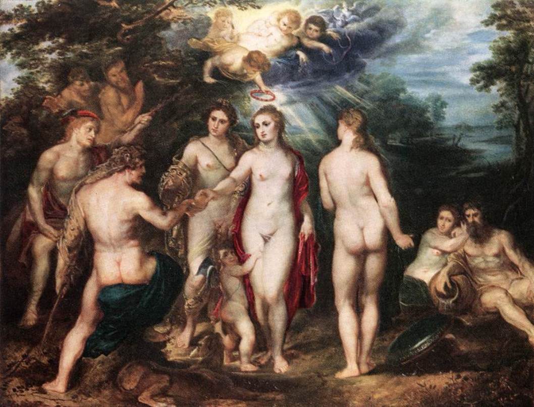 The Judgment of Paris by Peter Paul Rubens Reproduction Oil Painting on Canvas