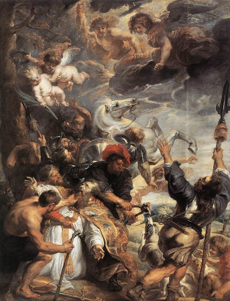 The Martyrdom of St. Livinus by Peter Paul Rubens Reproduction Oil Painting on Canvas