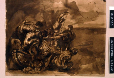 The Miraculous Draught of Fishes by Eugène Delacroix Reproduction Painting by Blue Surf Art
