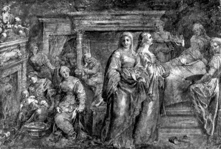 The Nativity of the Virgin Mary by Peter Paul Rubens Reproduction Oil Painting on Canvas