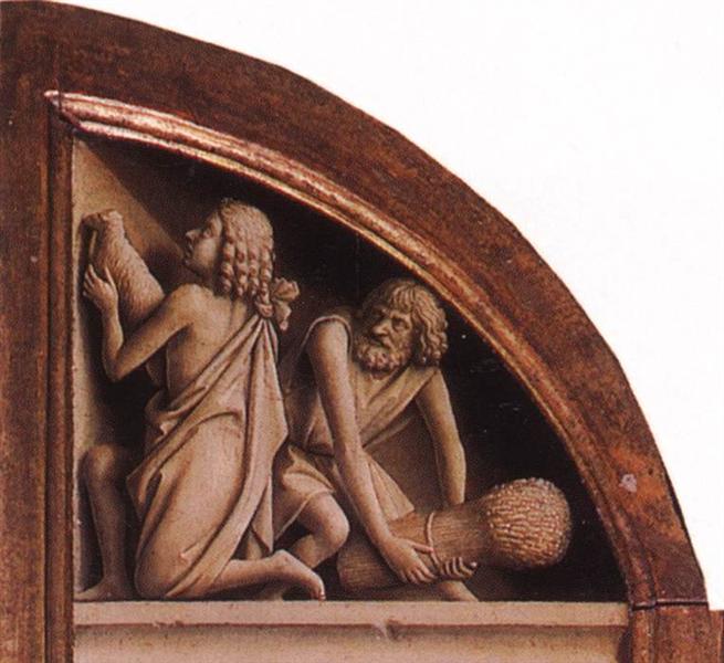 The Offerings of Cain and Abel by Jan Van Eyck Reproduction Painting by Blue Surf Art