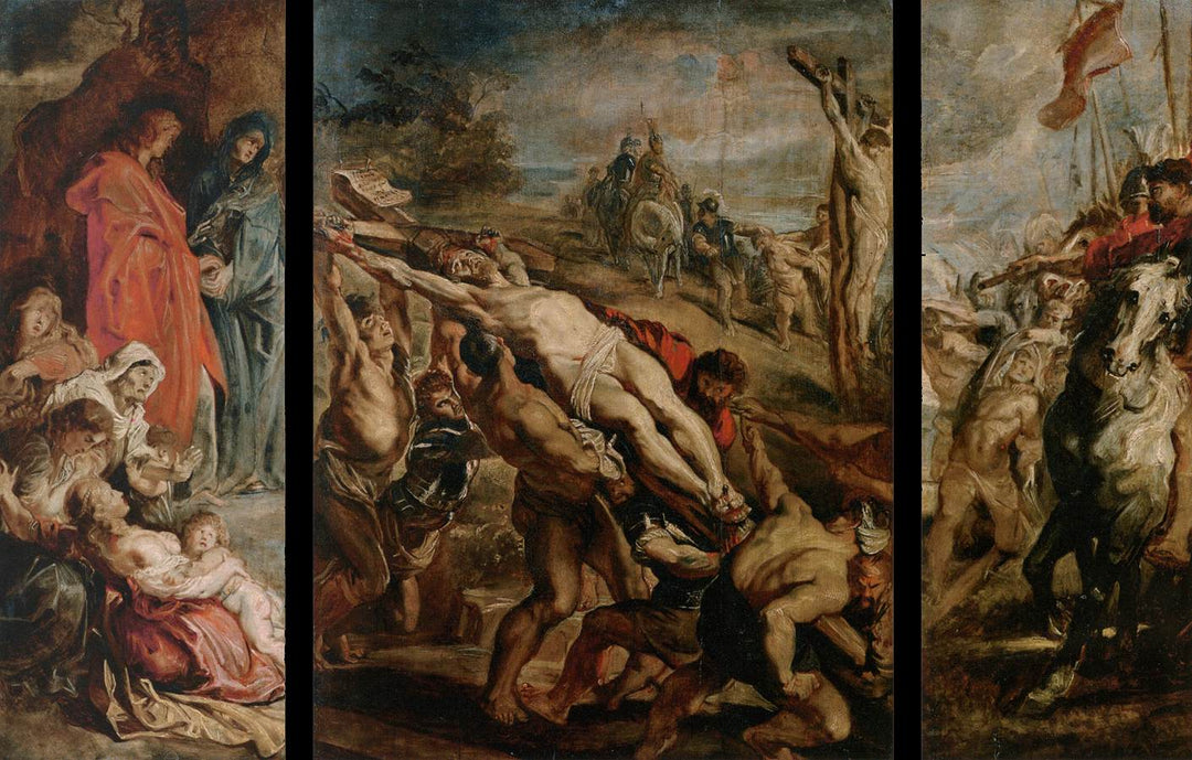 The Raising of the Cross by Peter Paul Rubens Reproduction Oil Painting on Canvas