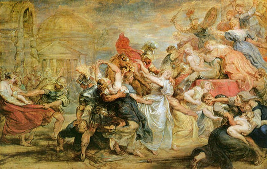 The Rape of the Sabine Women by Peter Paul Rubens Reproduction Oil Painting on Canvas