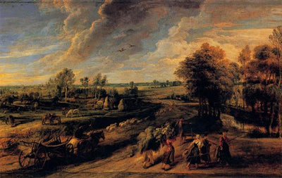 The Return of the Farm Workers from the Fields by Peter Paul Rubens Reproduction Oil Painting on Canvas