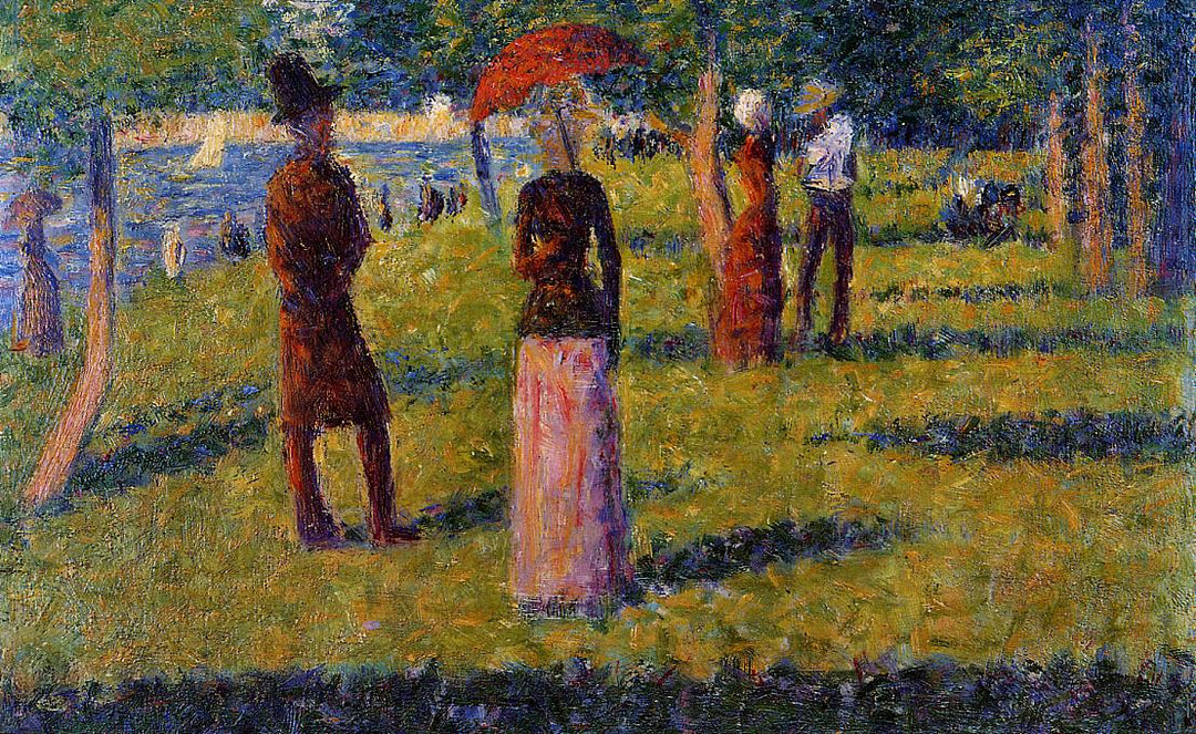 The Rope-Colored Skirt by Georges Seurat Reproduction Painting by Blue Surf Art