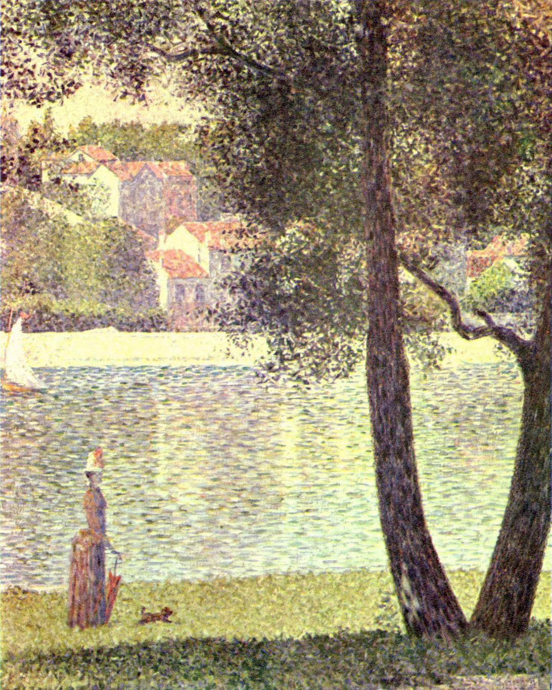 The Seine at Courbevoie by Georges Seurat Reproduction Painting by Blue Surf Art