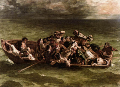 The Shipwreck of Don Juan by Eugène Delacroix Reproduction Painting by Blue Surf Art