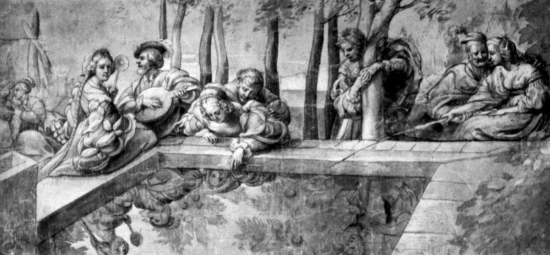 The Society near Fountain by Peter Paul Rubens Reproduction Oil Painting on Canvas