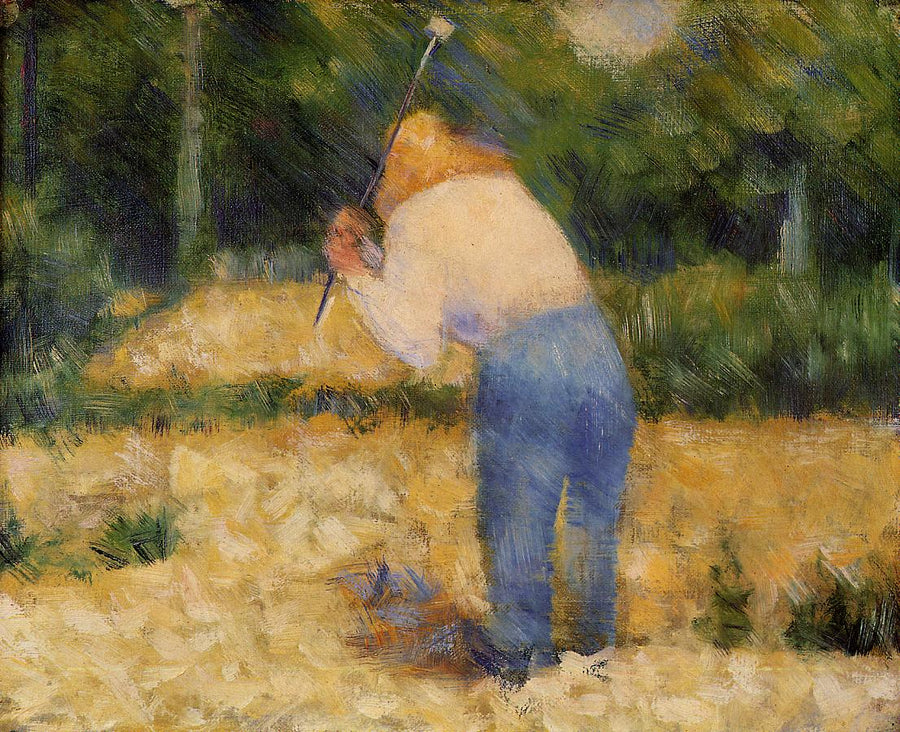 The Stone Breaker by Georges Seurat Reproduction Painting by Blue Surf Art