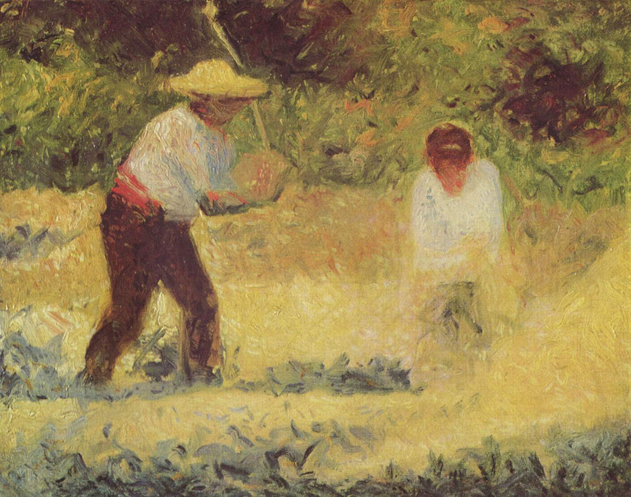 The Stone Breaker by Georges Seurat Reproduction Painting by Blue Surf Art