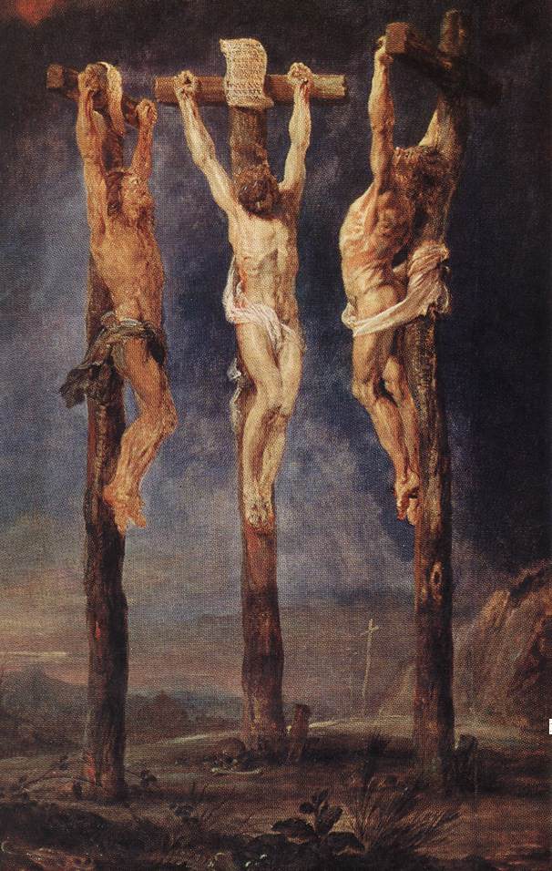 The Three Crosses by Peter Paul Rubens Reproduction Oil Painting on Canvas