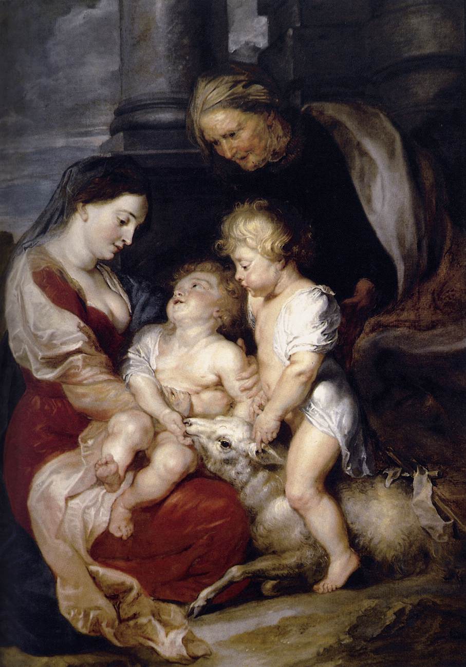The Virgin and Child with St. Elizabeth and the Infant St. John the Baptist by Peter Paul Rubens Reproduction Oil Painting on Canvas