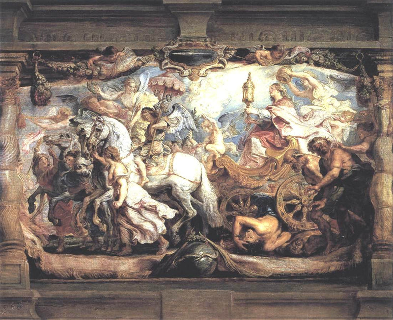 Triumph of Church over Fury, Discord, and Hate by Peter Paul Rubens Reproduction Oil Painting on Canvas