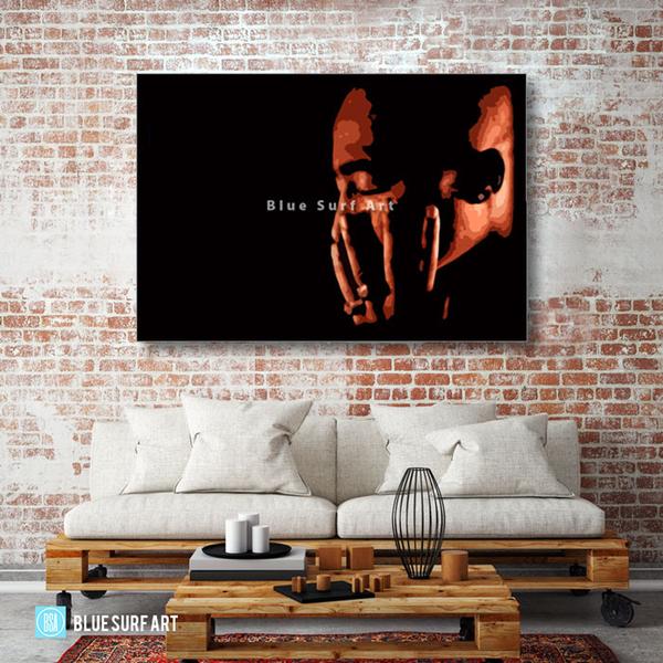 tupac-shakur-music-art-pop-wall-art-hand-painted-oil-painting-home-art-decor-2-living-room