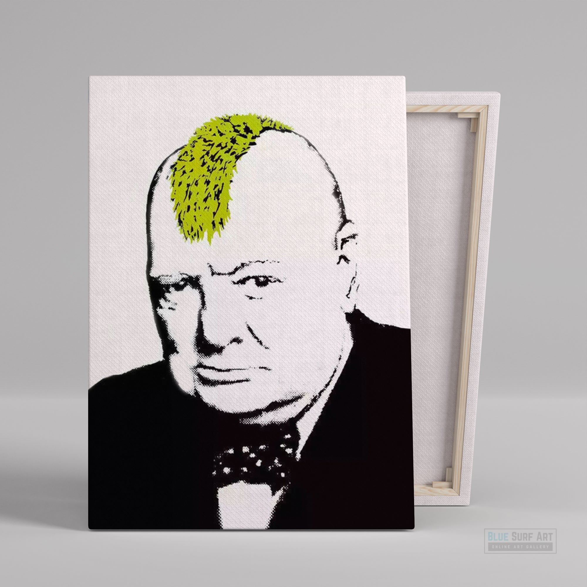 Turf War Banksy Street Art Original Oil Painting 100% Handmade Art for Sale