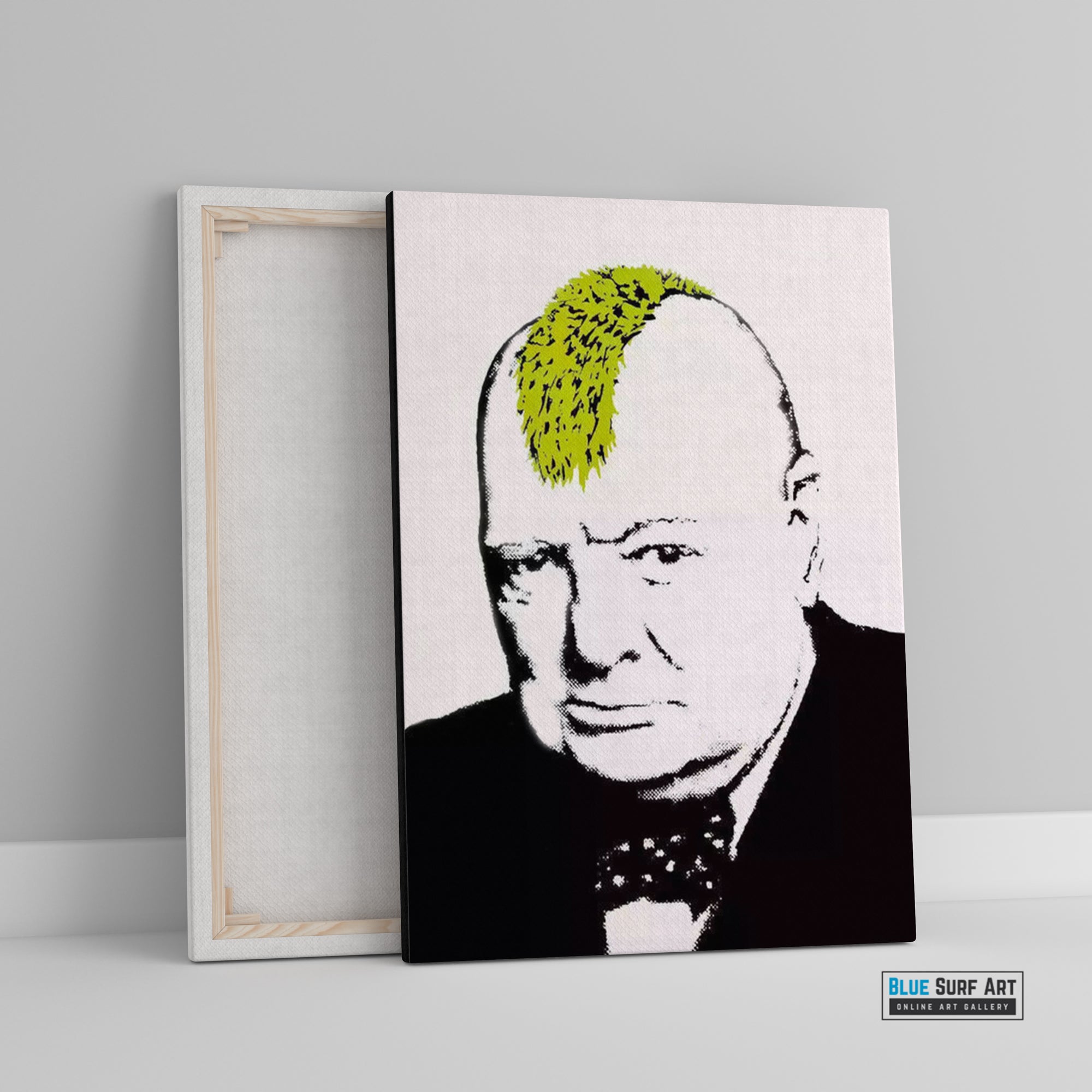 Turf War Banksy Street Art Original Oil Painting 100% Handmade Art for Sale