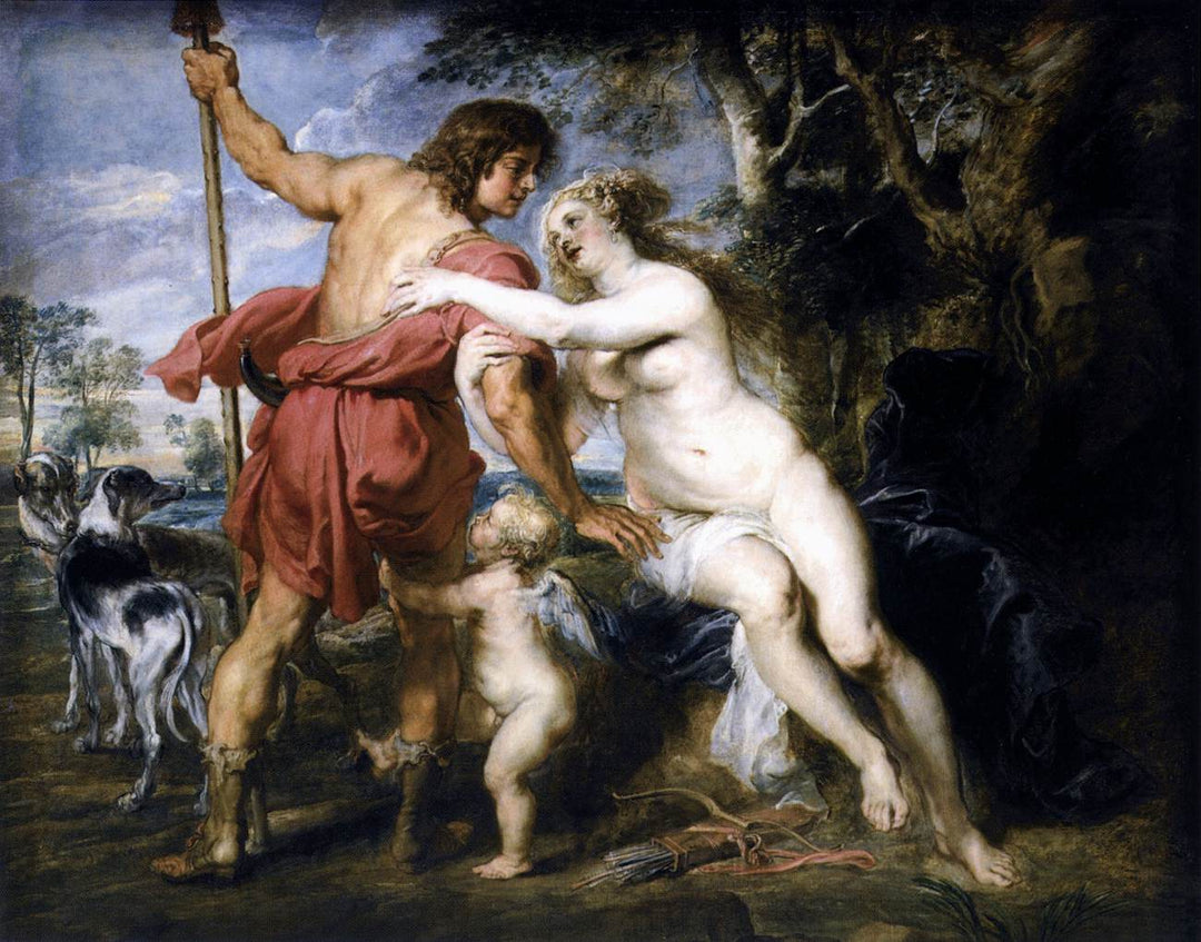 Venus und Adonis by Peter Paul Rubens Reproduction Oil Painting on Canvas