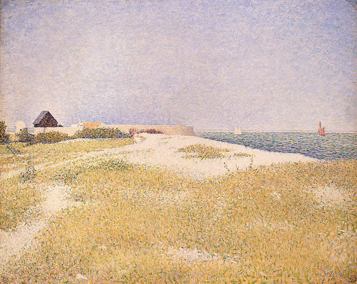 View of Fort Samson by Georges Seurat Reproduction Painting by Blue Surf Art