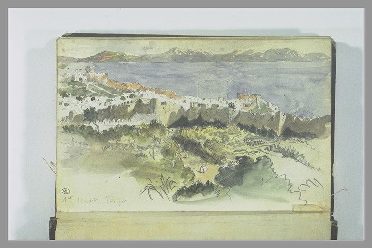 View of Tangier by Eugène Delacroix Reproduction Painting by Blue Surf Art