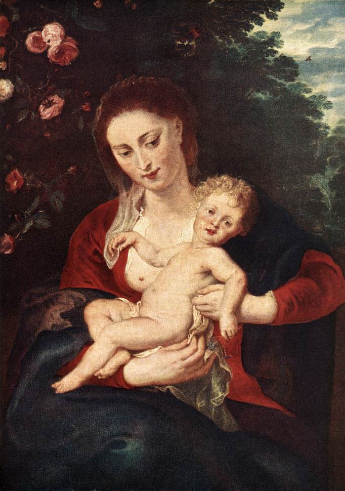 Virgin and Child by Peter Paul Rubens Reproduction Oil Painting on Canvas